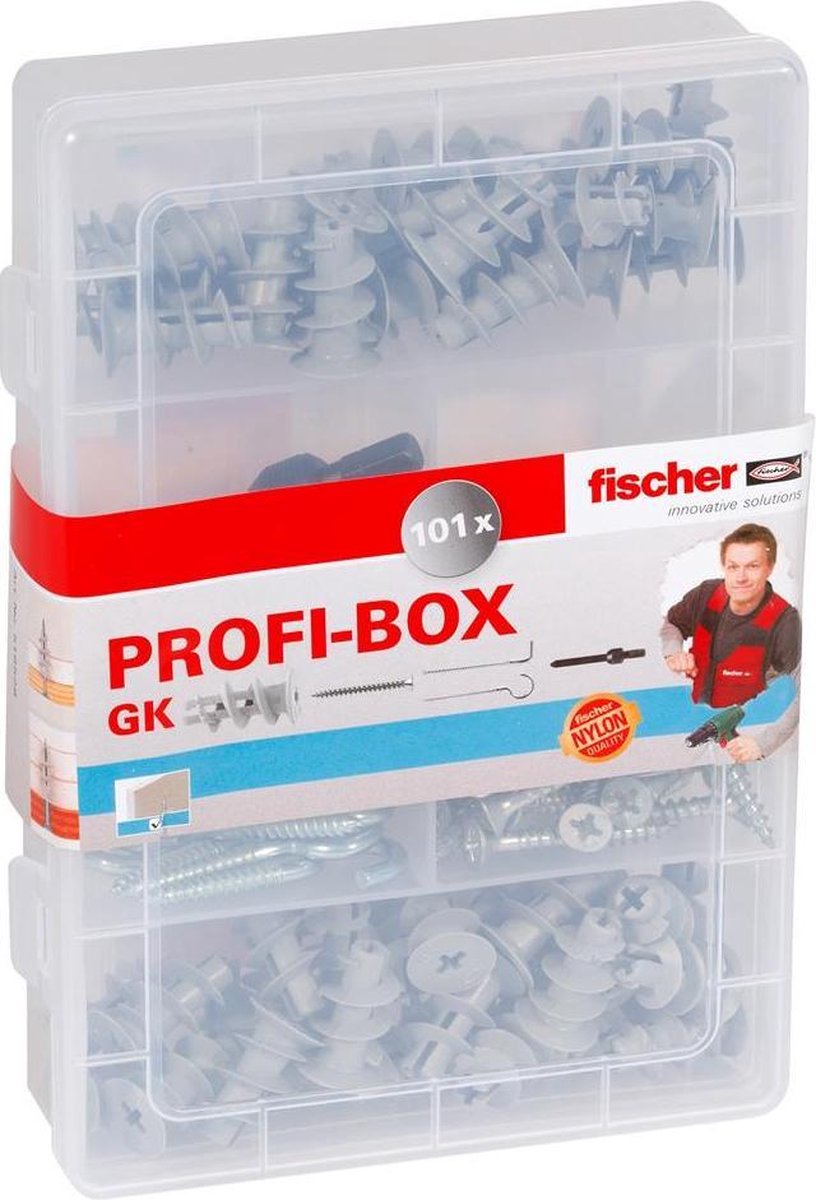 Fischer Masterbox GK met schroef/schroefhaak - Grijs