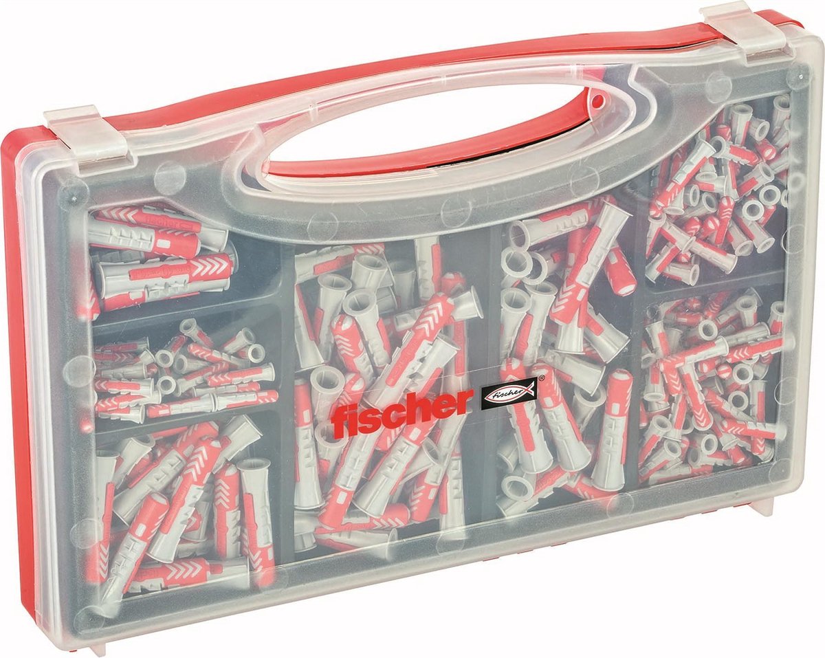 Fischer RedBox Duopower pluggen z.schroeven - Grijs