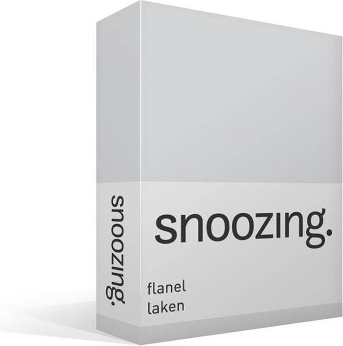 Snoozing - Flanel - Laken - Tweepersoons - 200x260 - - Grijs