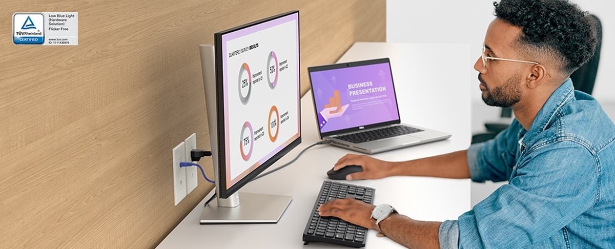 Dell P2722HE, Full HD (1080p) 1920 x 1080 bij 60 Hz, IPS, 300 cd/m², 16:9, 8 ms (grijs naar grijs normaal); 5 ms (grijs naar grijs snel)