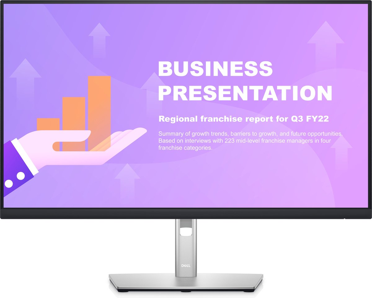 Dell P2722HE, Full HD (1080p) 1920 x 1080 bij 60 Hz, IPS, 300 cd/m², 16:9, 8 ms (grijs naar grijs normaal); 5 ms (grijs naar grijs snel)