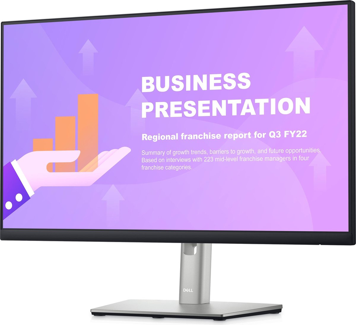 Dell P2422HE, Full HD (1080p) 1920 x 1080 bij 60 Hz, IPS, 250 cd/m², 16:9, 8 ms (grijs naar grijs normaal); 5 ms (grijs naar grijs snel)