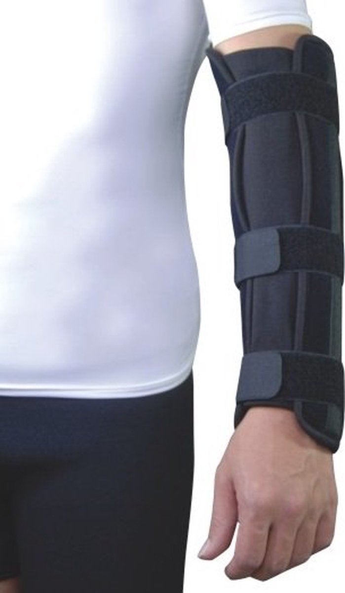 Super Ortho Elleboog / Onderarm spalk - Zwart