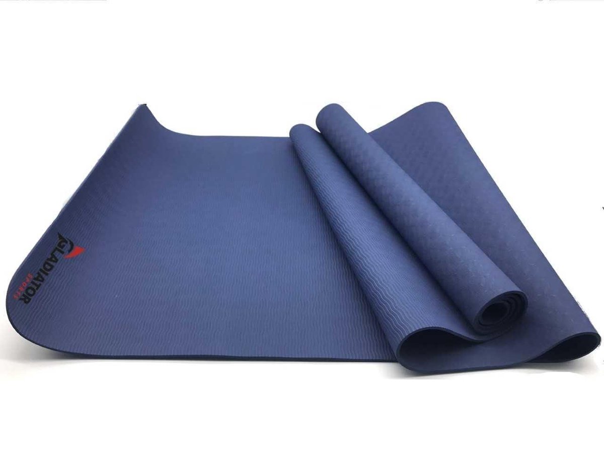 Gladiator Sports Yoga Mat - Zwart - Paars