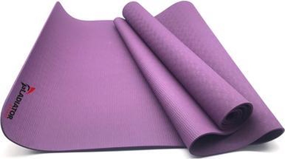 Gladiator Sports Yoga Mat - Zwart - Roze