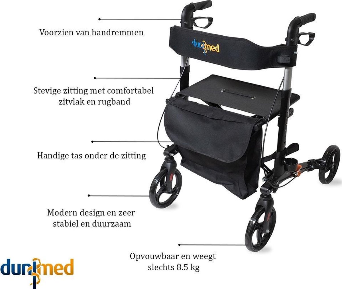 Dunimed Premium Lichtgewicht Rollator (Opvouwbaar)