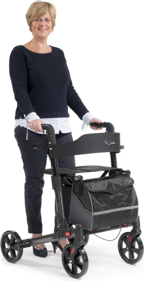 MultiMotion Rollator Lichtgewicht Dubbel Opvouwbaar - Silver