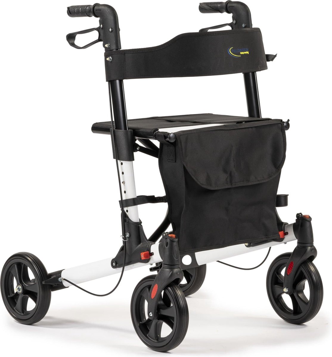 MultiMotion Rollator Lichtgewicht Dubbel Opvouwbaar - Silver