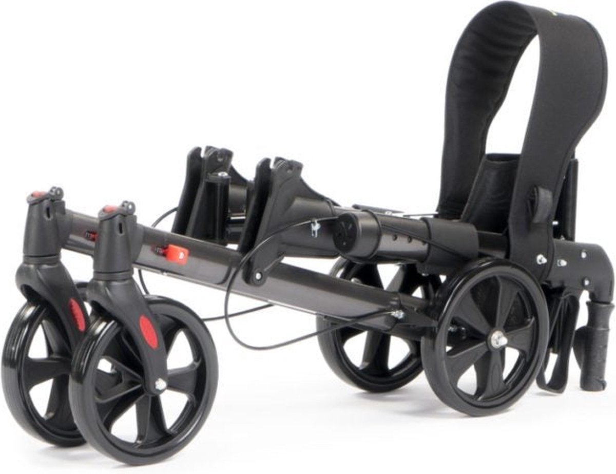 MultiMotion Rollator Lichtgewicht Dubbel Opvouwbaar - Silver