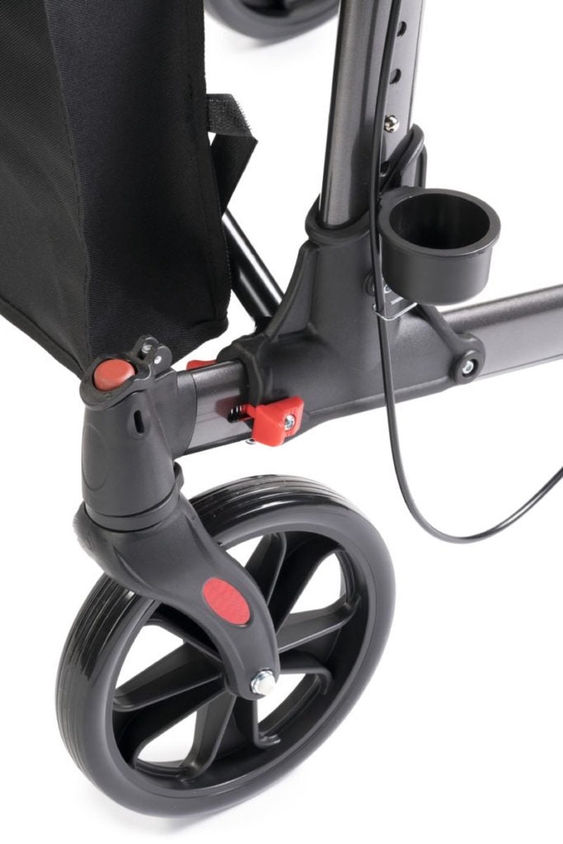 MultiMotion Rollator Lichtgewicht Dubbel Opvouwbaar - Silver