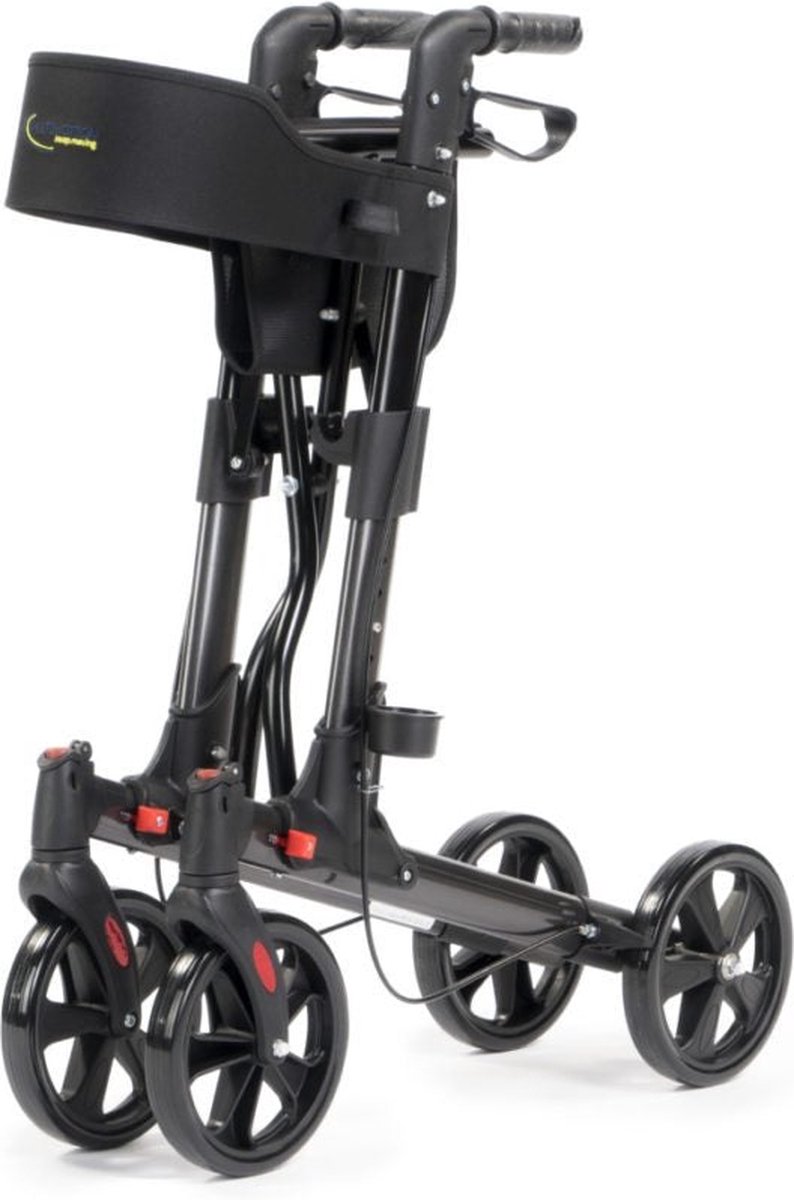 MultiMotion Rollator Lichtgewicht Dubbel Opvouwbaar - Silver