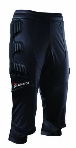 Gladiator Sports 3/4 Beschermbroek - Keepersbroek - Zwart