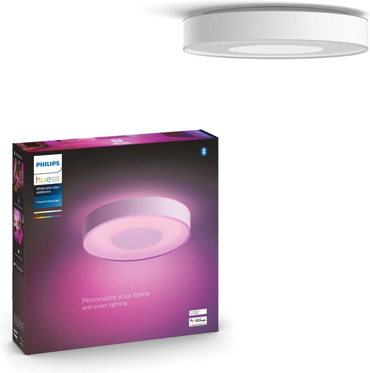 Philips Infuse M plafondlamp White & Color - Wit