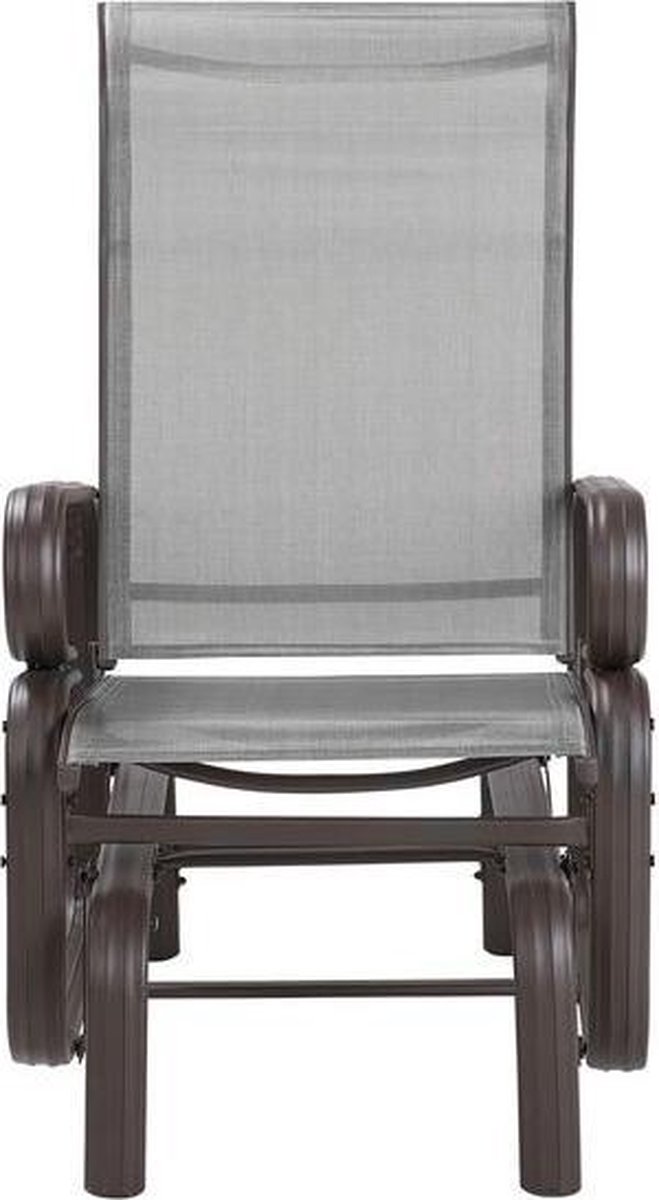 Beliani Borgio - Tuinstoel--aluminium - Grijs