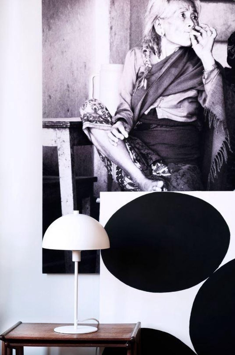 Dyberg Larsen Tafellamp Stockholm 25 X 43 Cm E14 Staal 40w - Wit