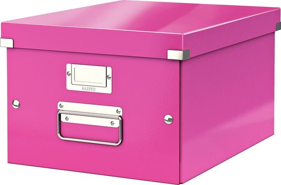 Leitz Wow Opbergdoos Click & Store, Ft A4, - Roze