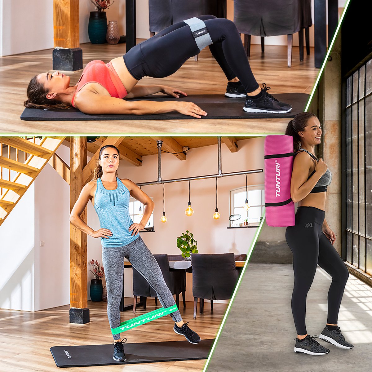 Tunturi Fitnessmat NBR Pink - Roze