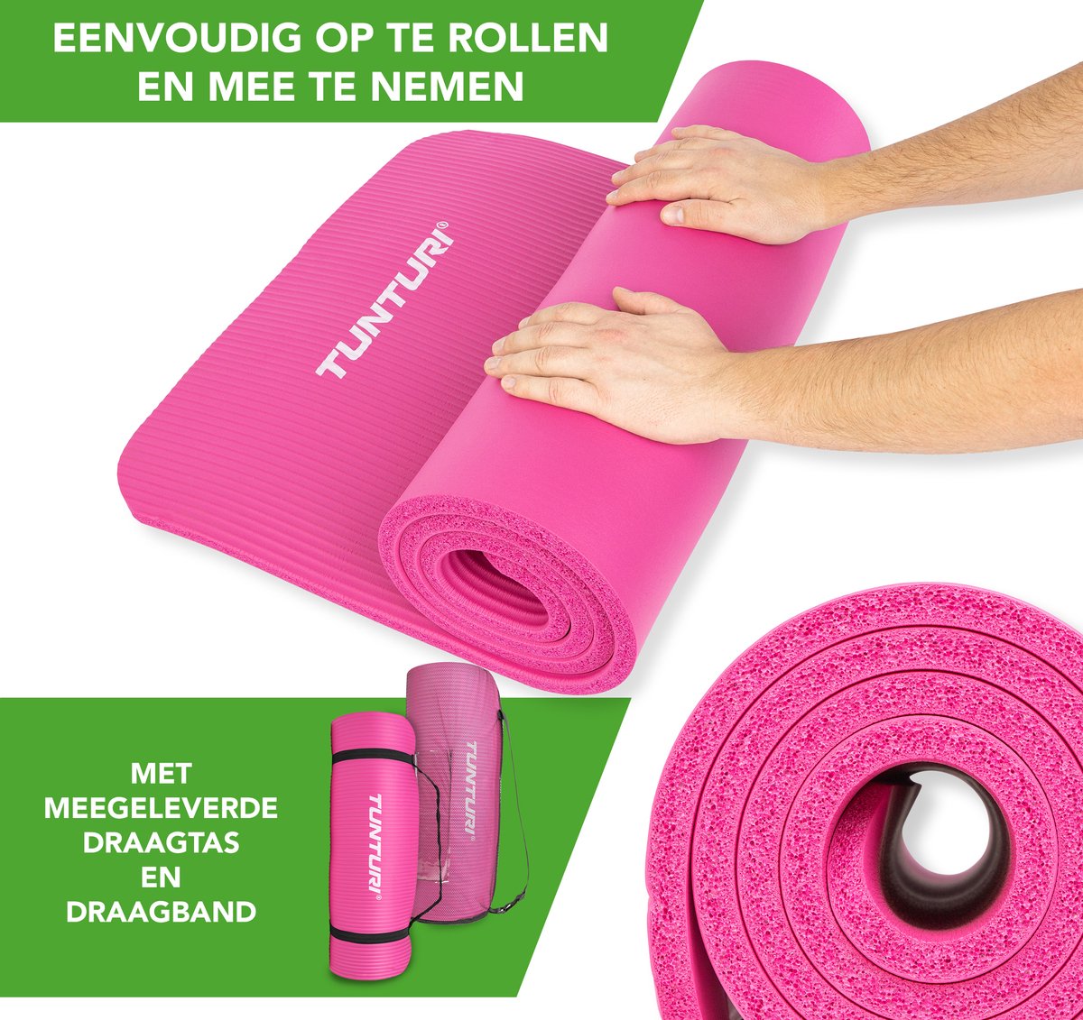 Tunturi Fitnessmat NBR Pink - Roze