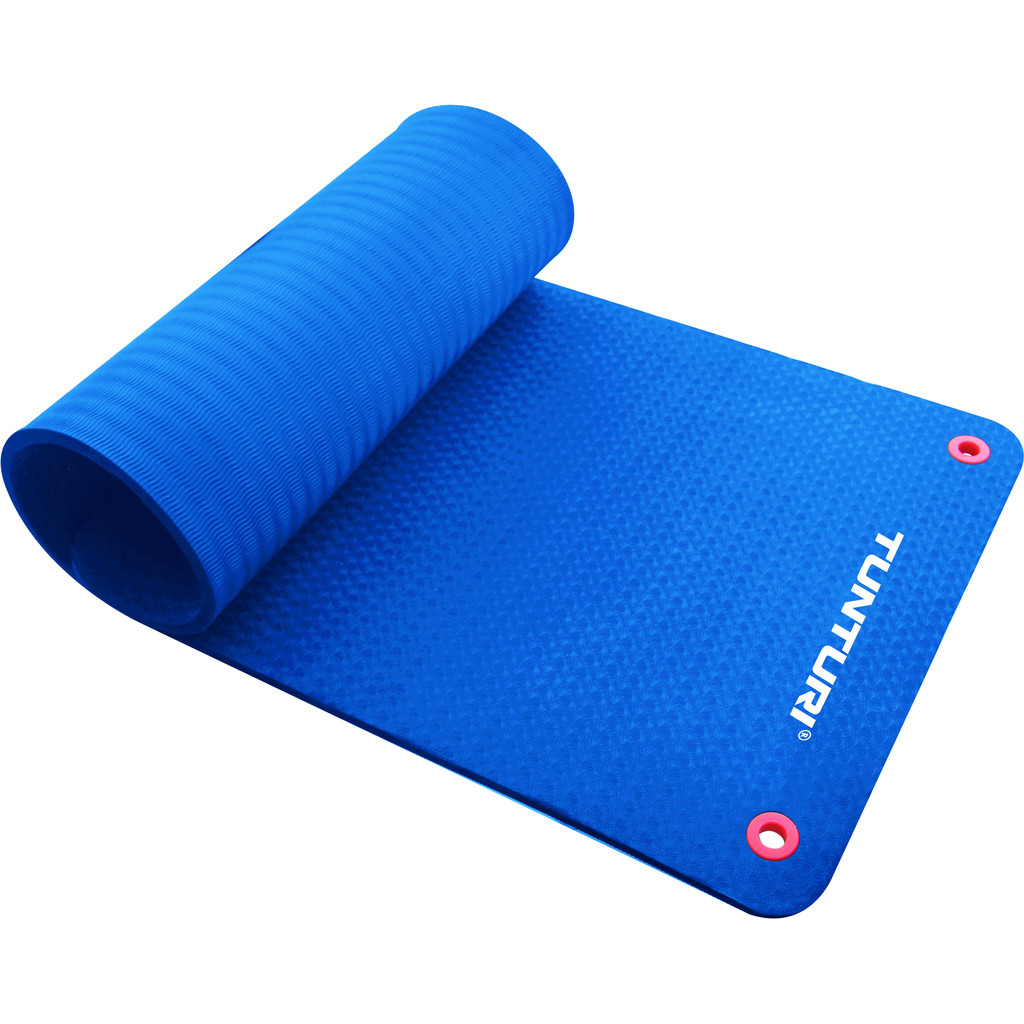 Tunturi Fitnessmat Pro 180 cm Blue - Blauw