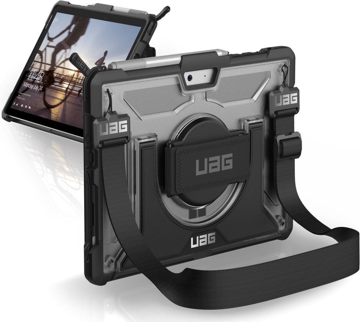 Urban Armor Gear UAG Plasma Microsoft Surface Go Book Case Zilver