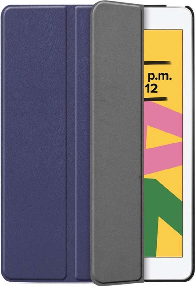 Just in case Smart Tri-Fold Apple iPad (2021/2020) Book Case - Blauw