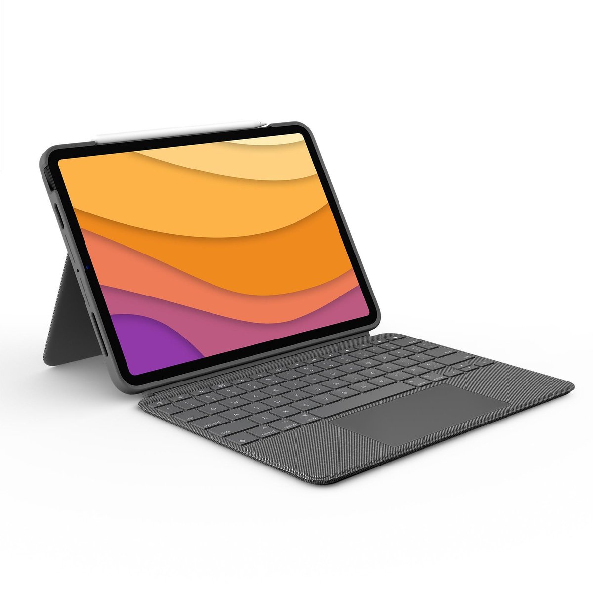 Logitech Combo Touch Apple iPad Air (2020) Toetsenbord Hoes QWERTY - Grijs