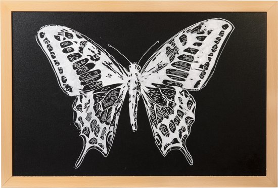 Securit Krijtbord Woody Ft 40 X 60 Cm, Teak