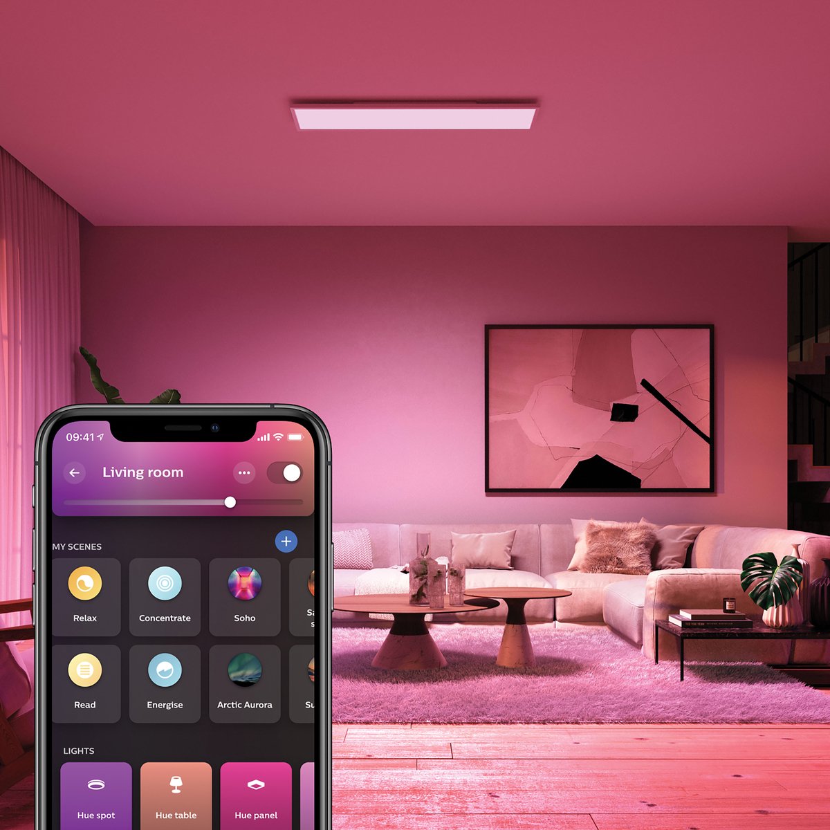 Philips Hue Surimu plafondlamp White & Color rechthoekig