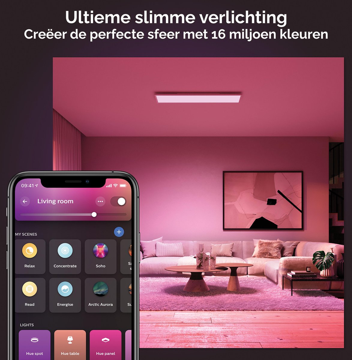 Philips Hue Surimu plafondlamp White & Color rechthoekig