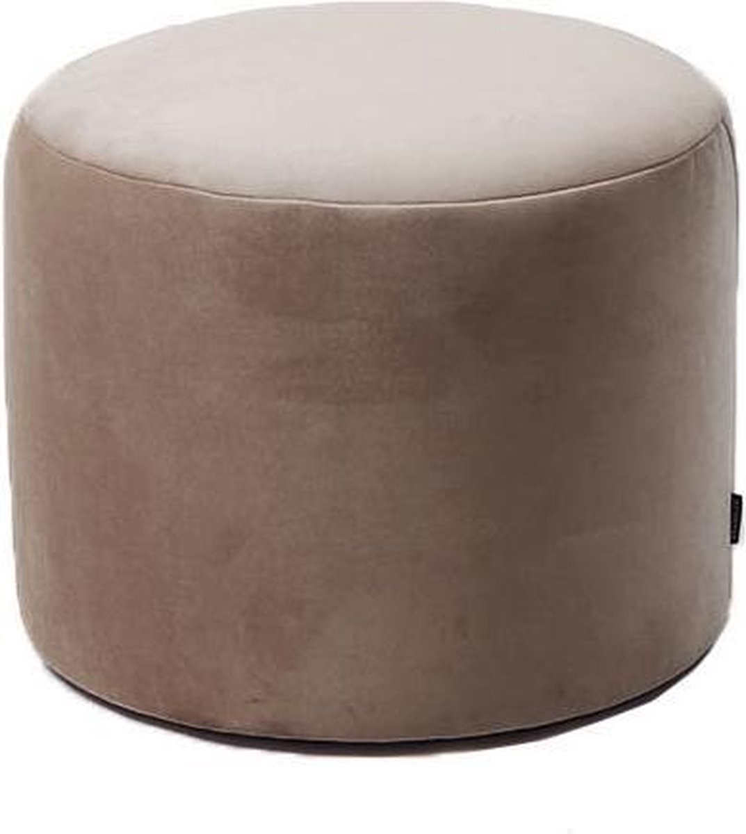 Bronx71 Velvet Poef Beau Taupe - Bruin