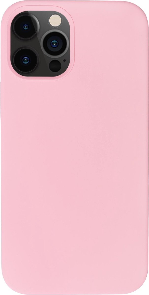 Bmax Liquid Silicone Case Hoesje Voor Iphone 12 Pro - Pink/licht - Roze