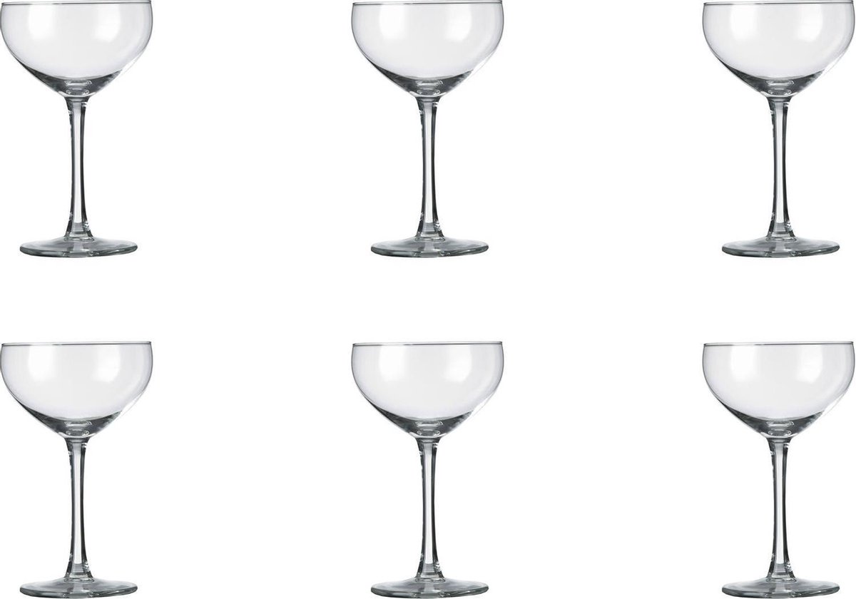 Royal Leerdam Set Van 6x Stuks Champagneglazen/coupe Transparant 240 Ml Specials - Champagneglazen