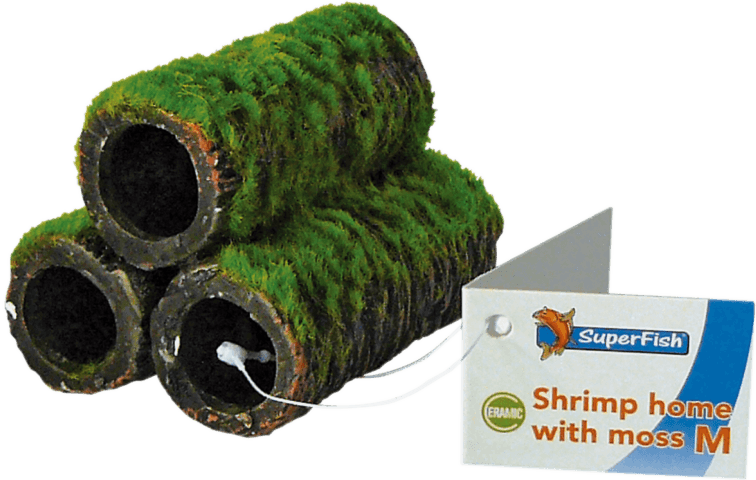 Superfish Shrimp Home Met Mos - Aquarium - Ornament - M