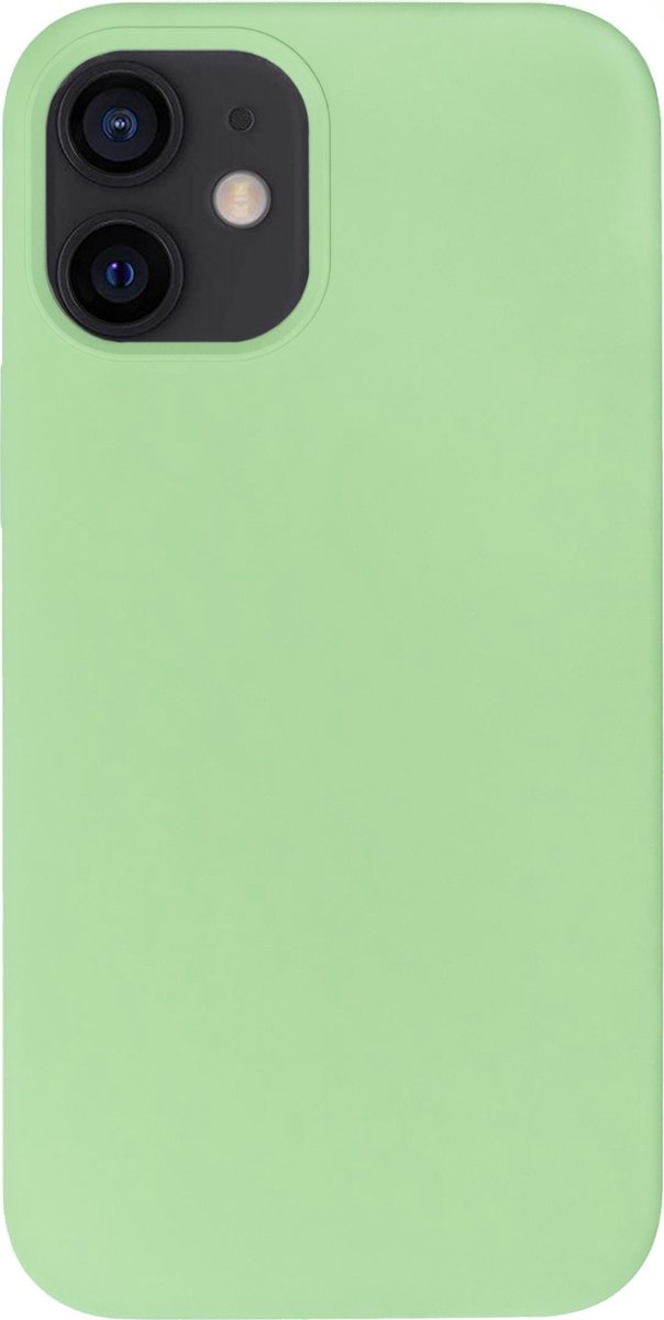 Bmax Liquid Silicone Case Hoesje Voor Iphone 12 Mini - Spearmint/mint - Groen