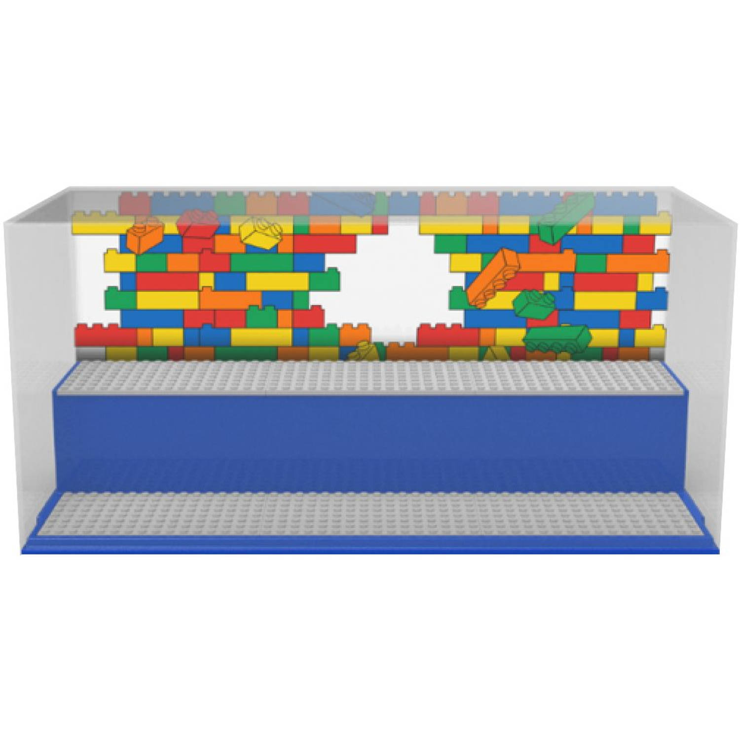 Lego Opbergbox Play & Display - Blauw