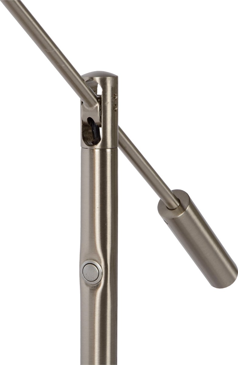 Lucide Anselmo Bureaulamp-mat Ch.-ø25-led Dimb.-9w-3000k - Grijs