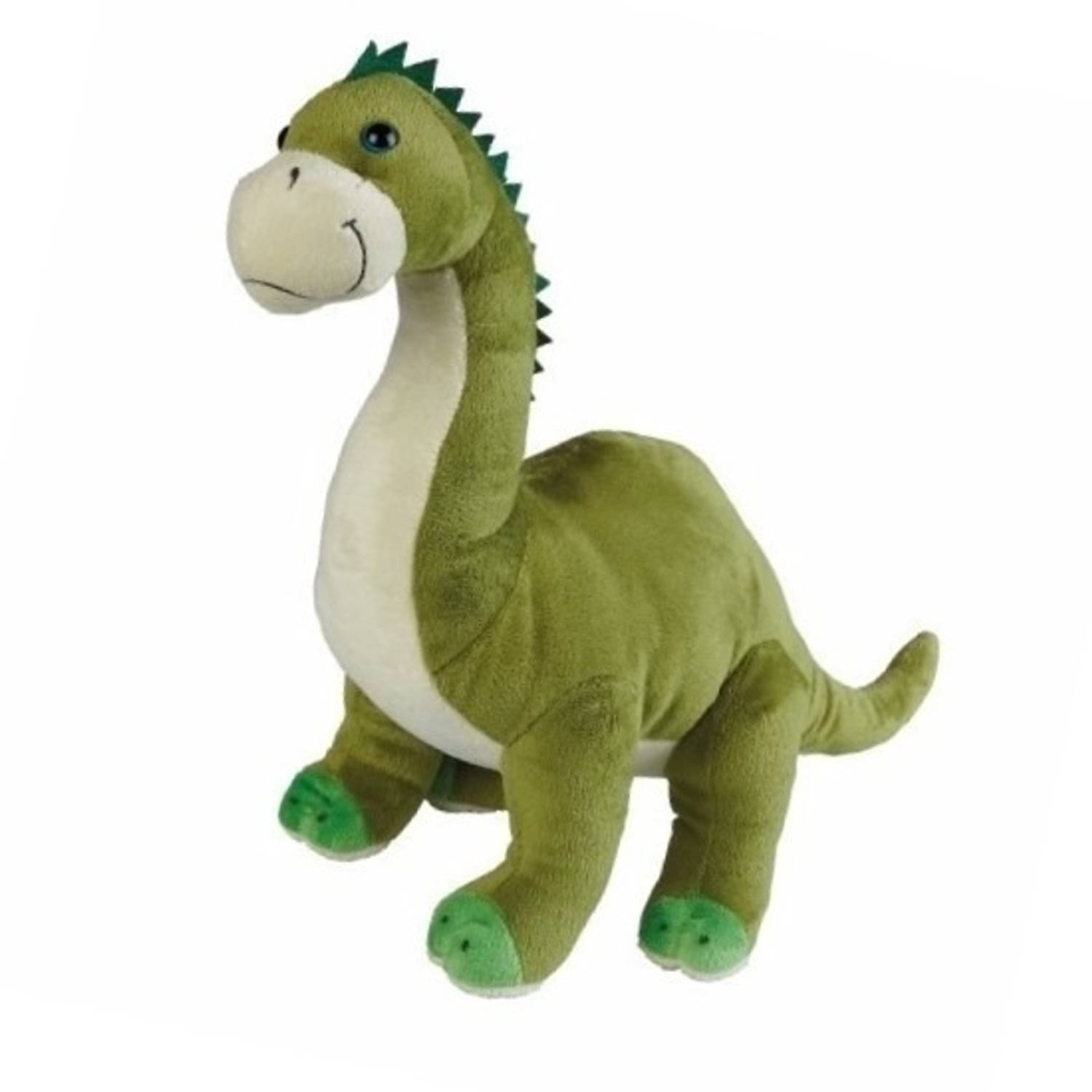 Dinosaurus Brontosaurus Knuffeldiertje 30 Cm - Groen