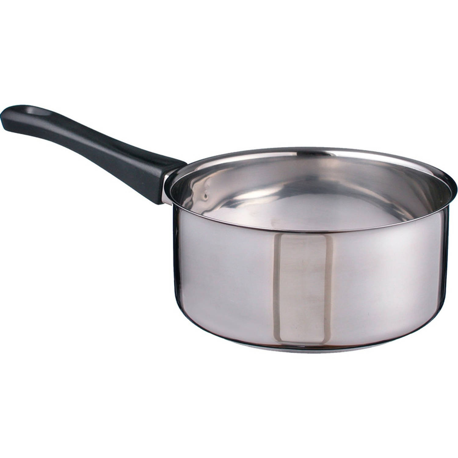 Rvs Steelpan/sauspan 16 X 7,5 Cm - Sauspan/juspan - Steelpannetje - Koken - Keukengerei - Silver