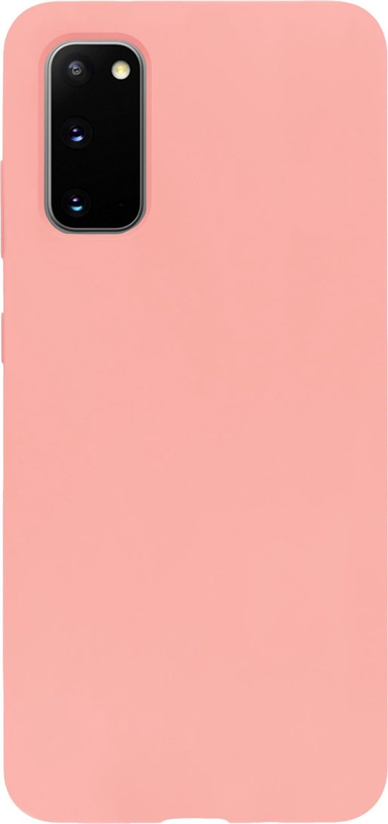 Bmax Liquid Silicone Case Hoesje Voor Samsung Galaxy S20 - Peach/perzik - Roze