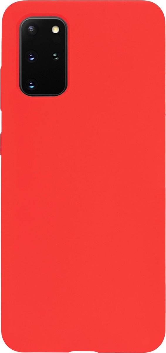 Bmax Liquid Silicone Case Hoesje Voor Samsung Galaxy S20 Plus - Dark Red/donker - Rood