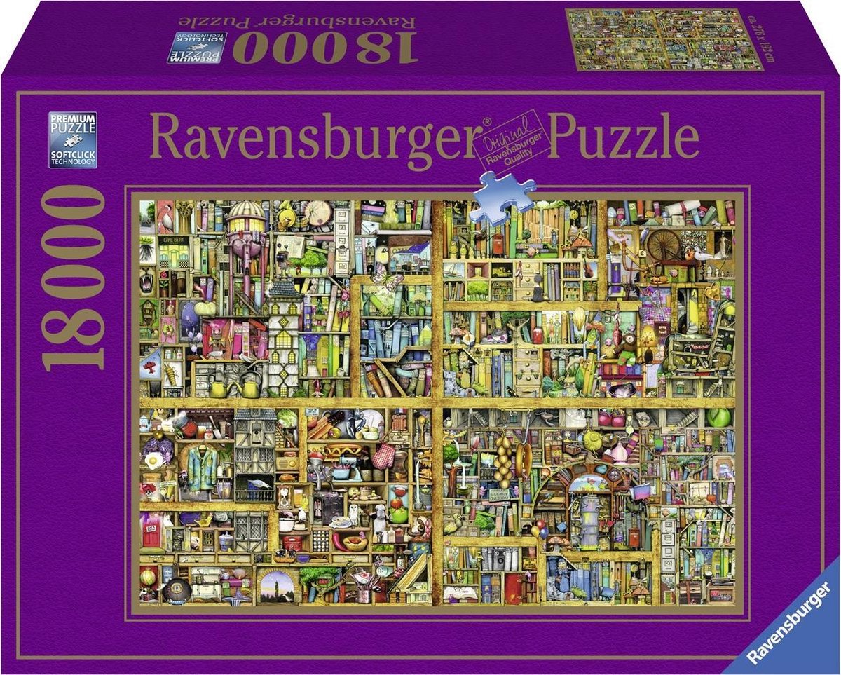 Ravensburger Colin Thompson Puzzel Magical Bookcase - 18000 Stukjes