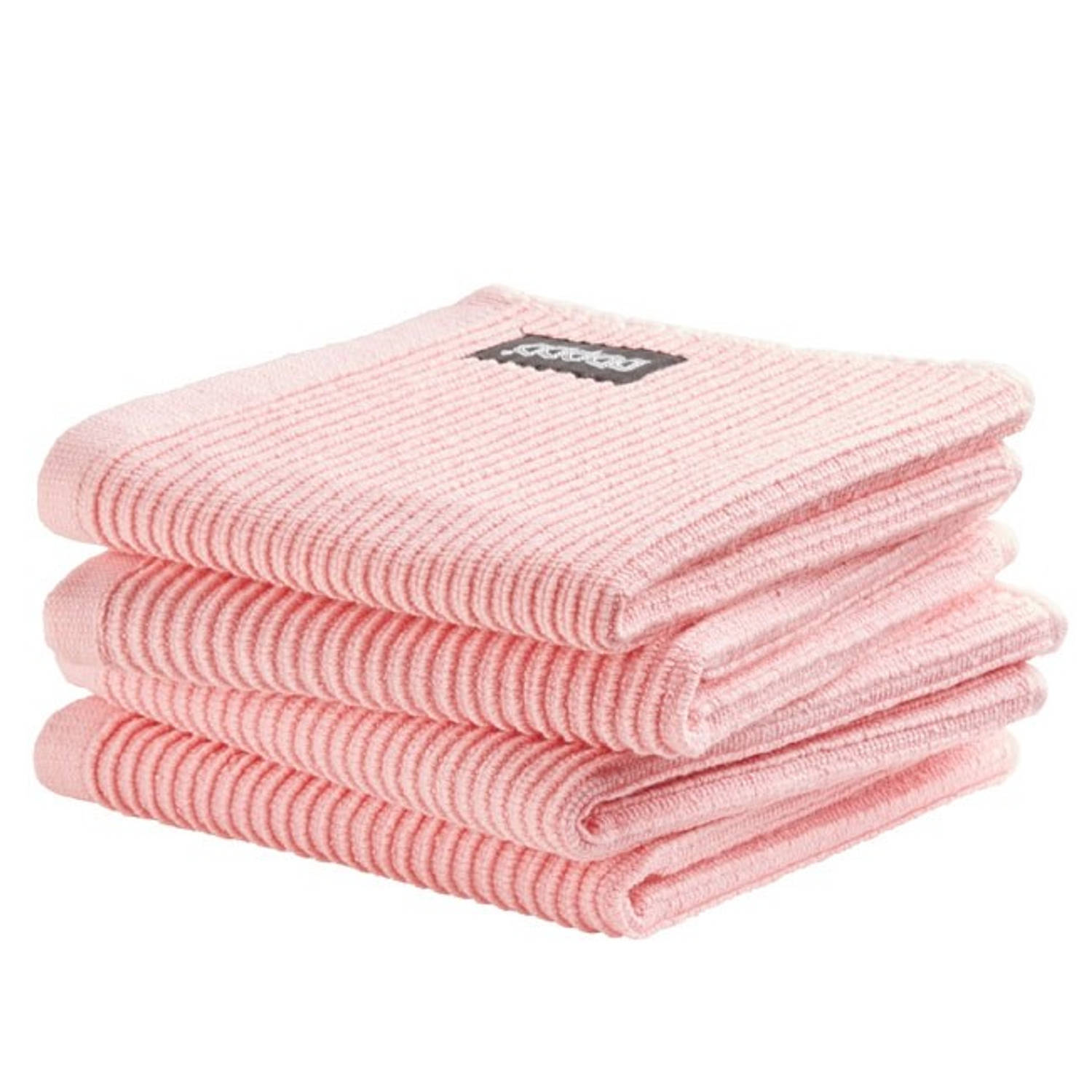 DDDDD Vaatdoek Basic Pastel Pink (4 Stuks) - Roze