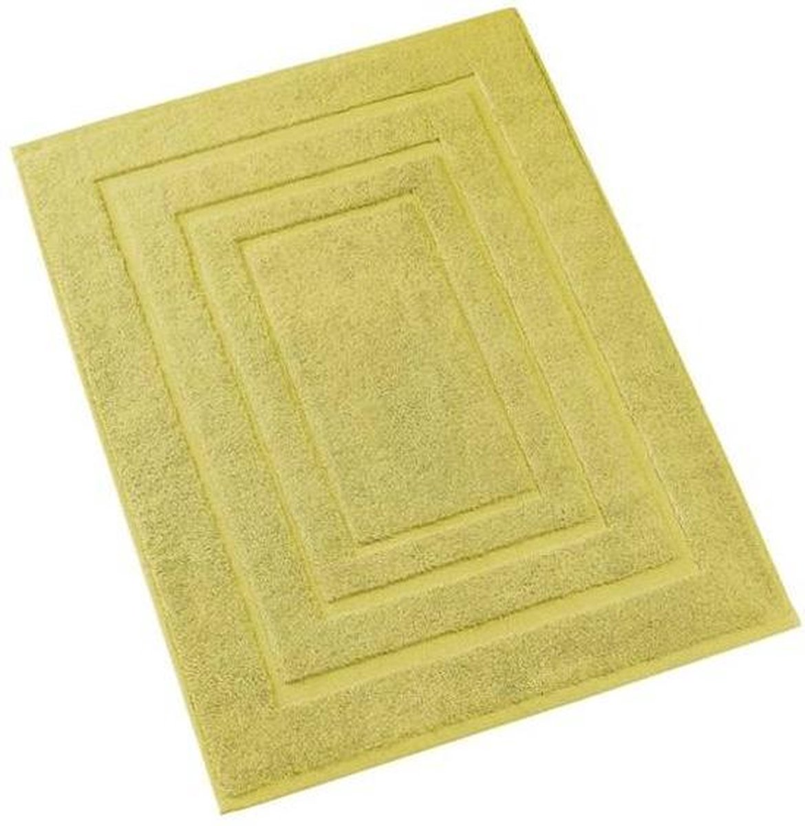 De Witte Lietaer Pacifique Badmat - 100% Katoen - Badmat (60x100 Cm) - Warm Olive - Geel