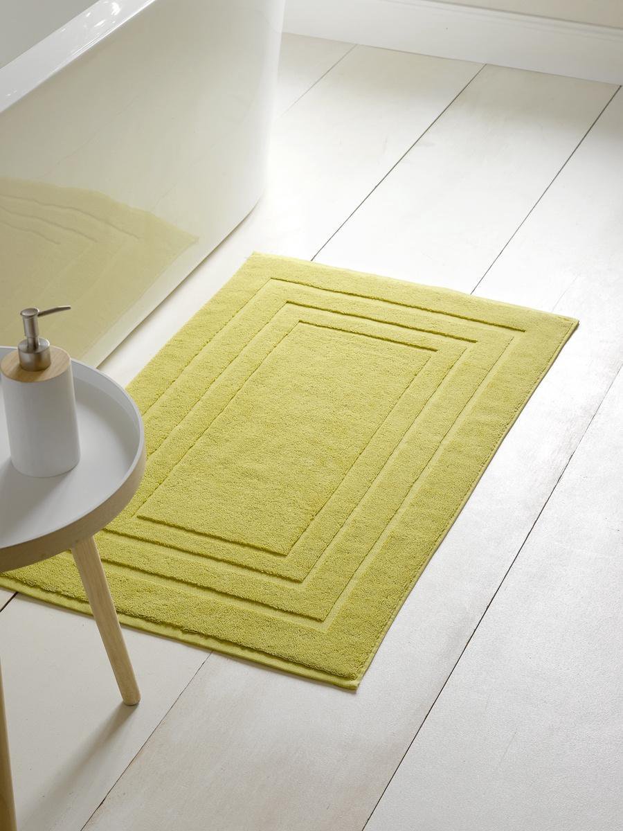 De Witte Lietaer Pacifique Badmat - 100% Katoen - Badmat (60x100 Cm) - Warm Olive - Geel