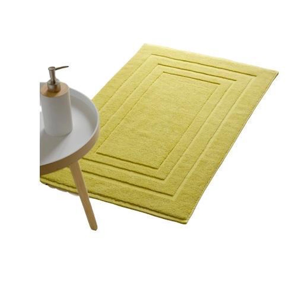 De Witte Lietaer Pacifique Badmat - 100% Katoen - Badmat (60x100 Cm) - Warm Olive - Geel