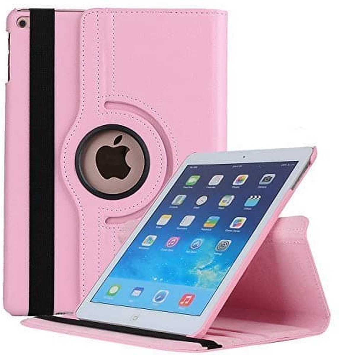 FONU 360 Boekmodel Hoes iPad Air 1 2013 - 9.7 inch - A1474 - A1475 - Licht - Draaibaar - Roze