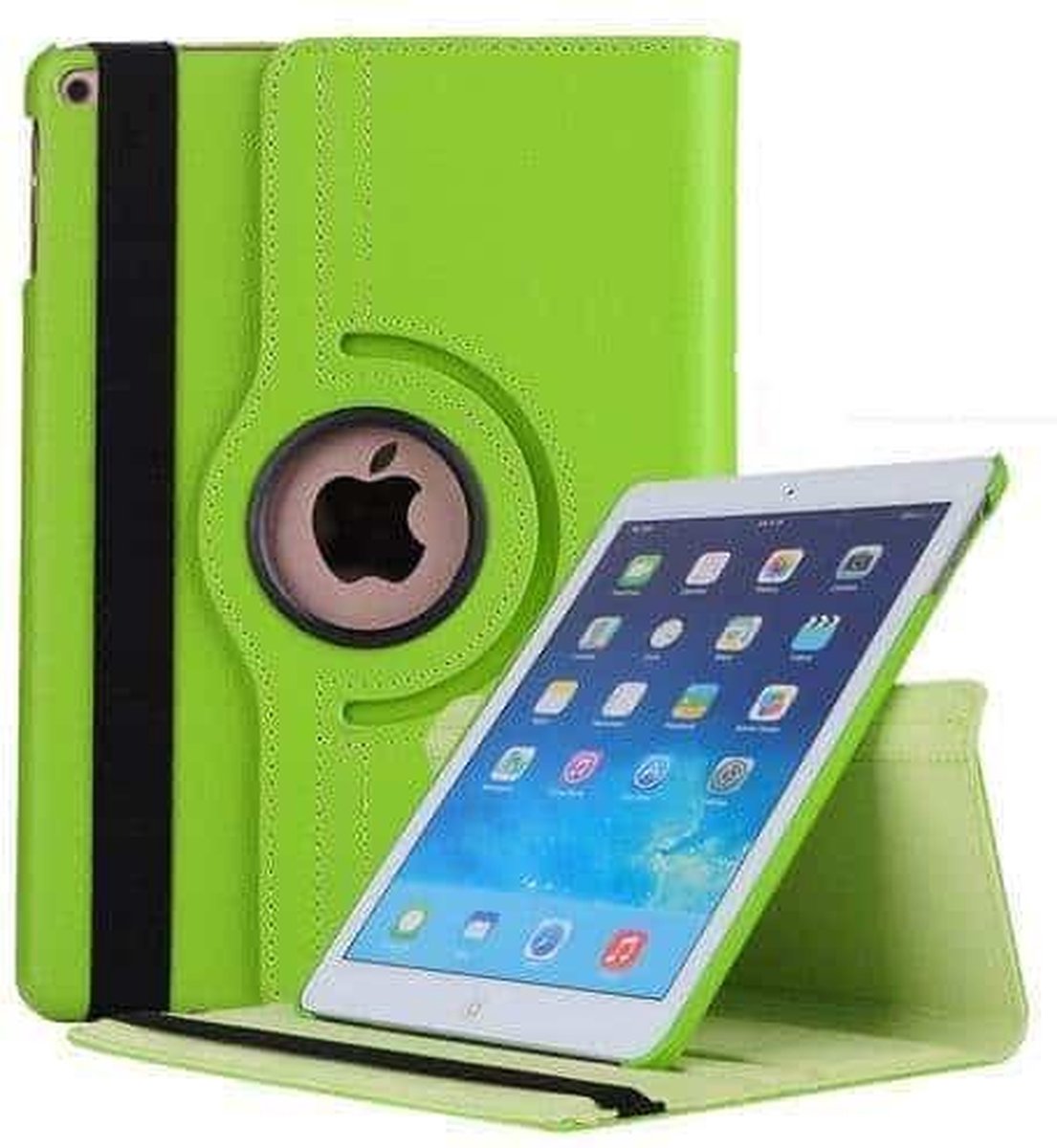 FONU 360 Boekmodel Hoes iPad Air 1 2013 - 9.7 inch - A1474 - A1475 - Licht - Draaibaar - Groen