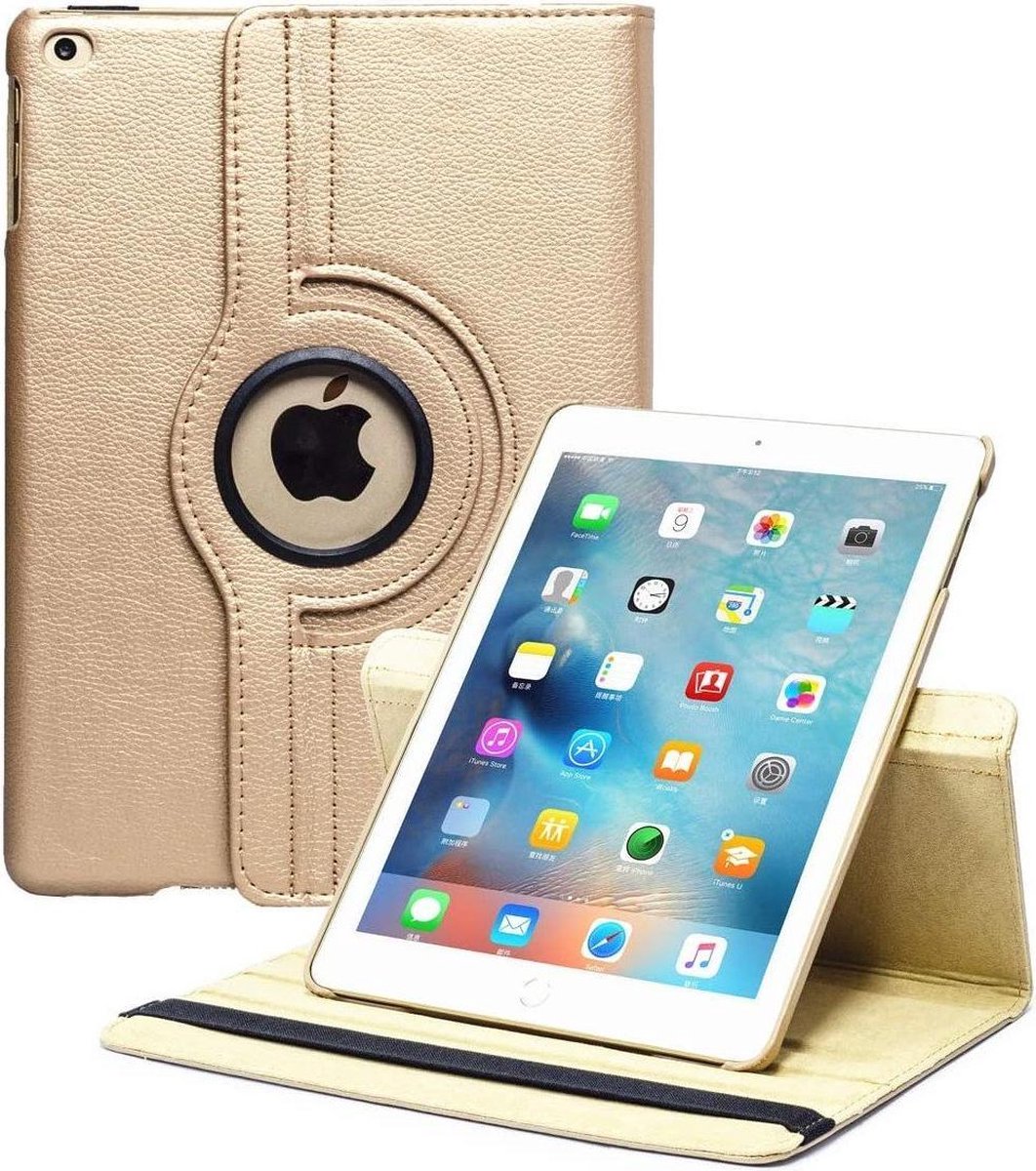 FONU 360 Boekmodel Hoes iPad Air 2 2014 - 9.7 inch - A1566 - A1567 Draaibaar - Goud