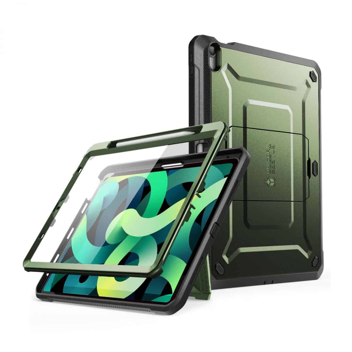 SUPCASE Full Cover Hoes iPad Air 4 2020 - 10.9 inch - metallic - Groen