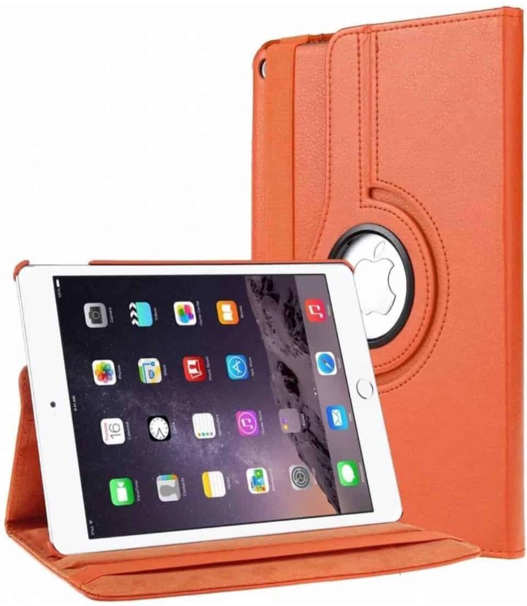 FONU 360 Boekmodel Hoes iPad Air 2 2014 - 9.7 inch - A1566 - A1567 Draaibaar - Oranje